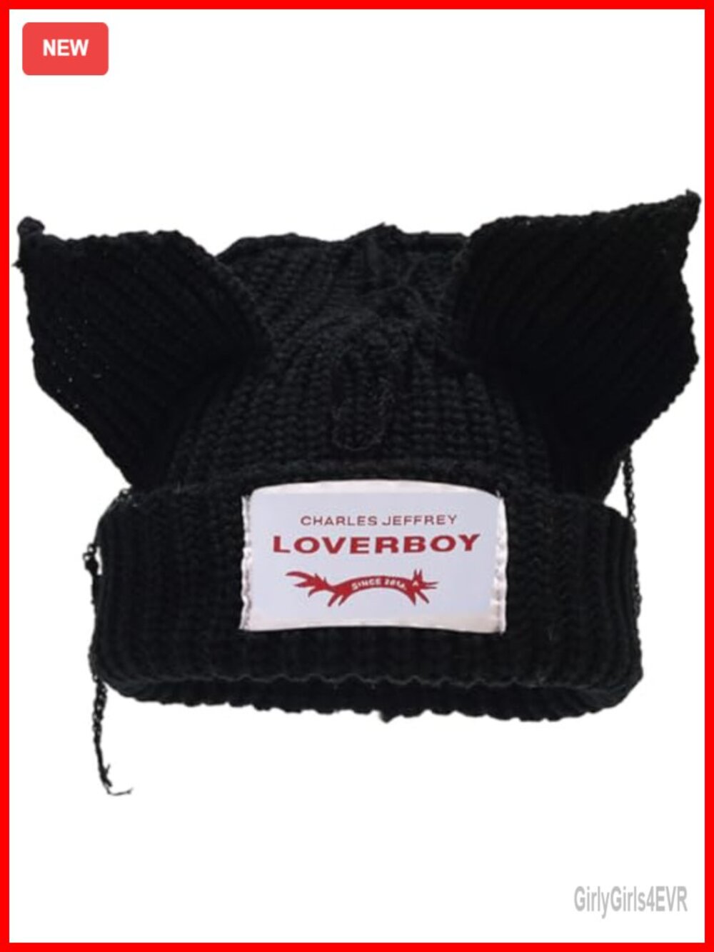 Womens Cat Ears Beanie Hat Winter Cuffed Knit Thick Warm Y2k Skull Cap Unisex
